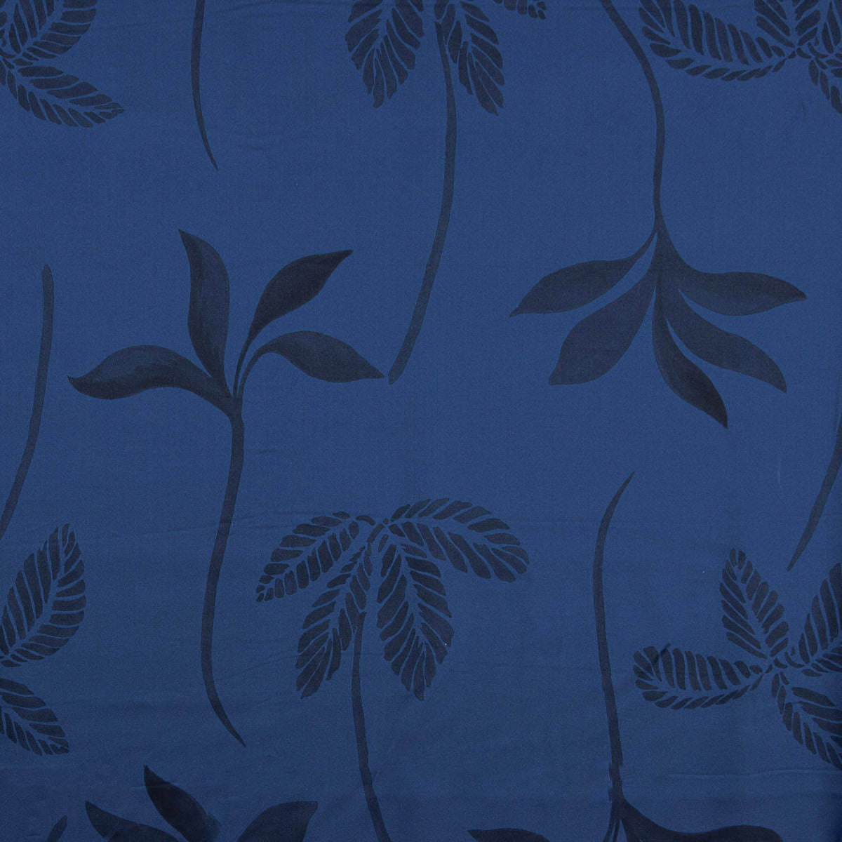 Satin Viscose Shadow Flower Bleu - Ribes y Casals