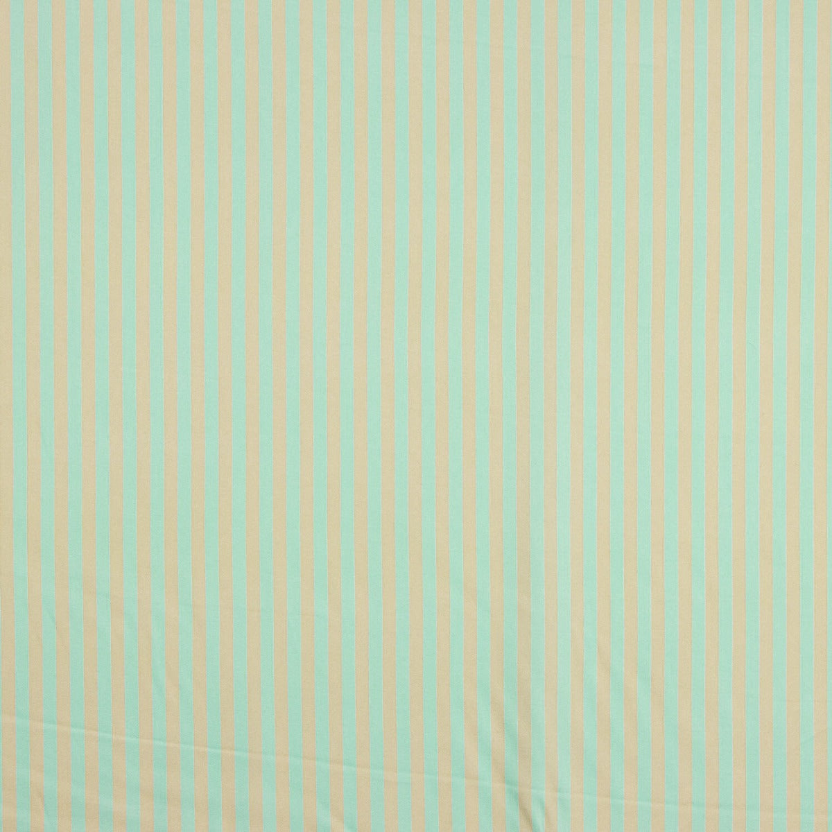 Satin de viscose bicolore rayé vert-beige - Ribes y Casals