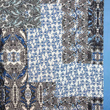 Satin de viscose Bicolore Bordure imprimée - Ribes y Casals