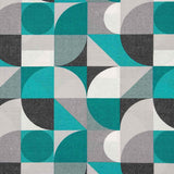 Toile imprimée Géométrique Turquoise - Ribes y Casals