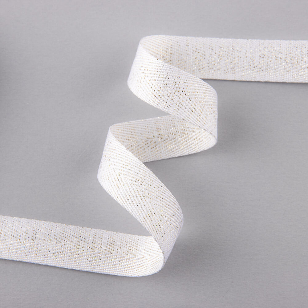 Ruban Écru Chevron Paillettes - Ribes y Casals