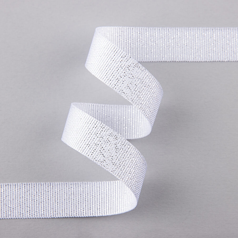 Ruban Ottoman Fantaisie Blanc - Ribes y Casals