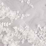 Robe de mariée en tulle blanc avec strass et fleurs 3D « Elegance » - Ribes y Casals