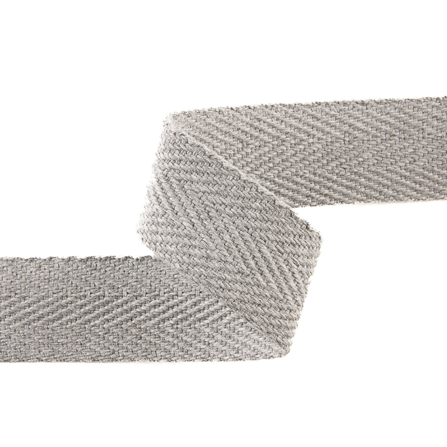 Ruban en chevrons coton 30 mm gris - Ribes y Casals