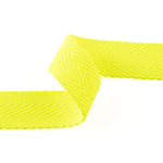 Ruban en chevrons polyester 30 mm jaune fluo - Ribes y Casals