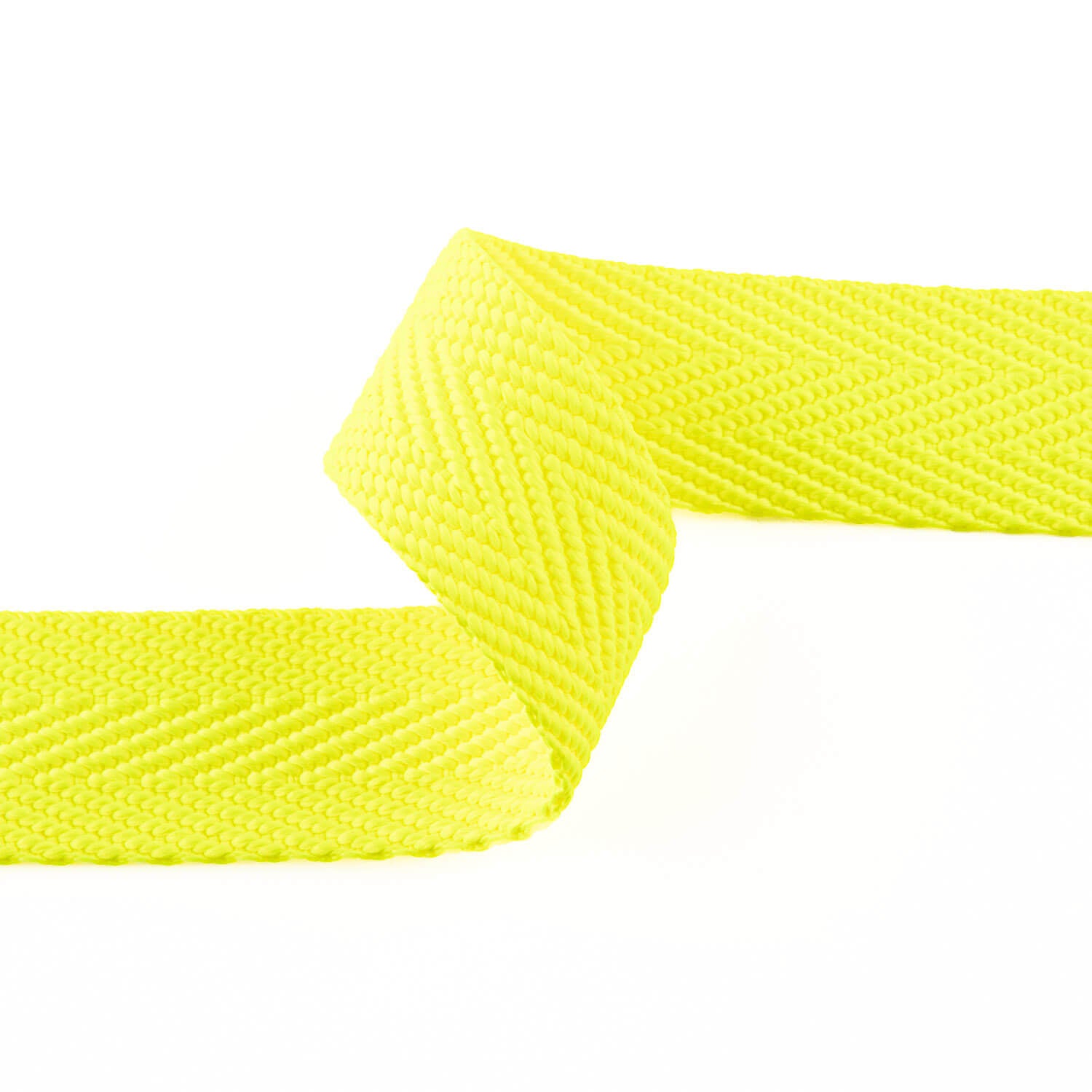 Ruban en chevrons polyester 30 mm jaune fluo - Ribes y Casals