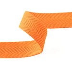 Ruban en polyester à chevrons 30 mm orange fluo - Ribes y Casals
