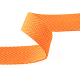 Ruban en polyester à chevrons 30 mm orange fluo - Ribes y Casals