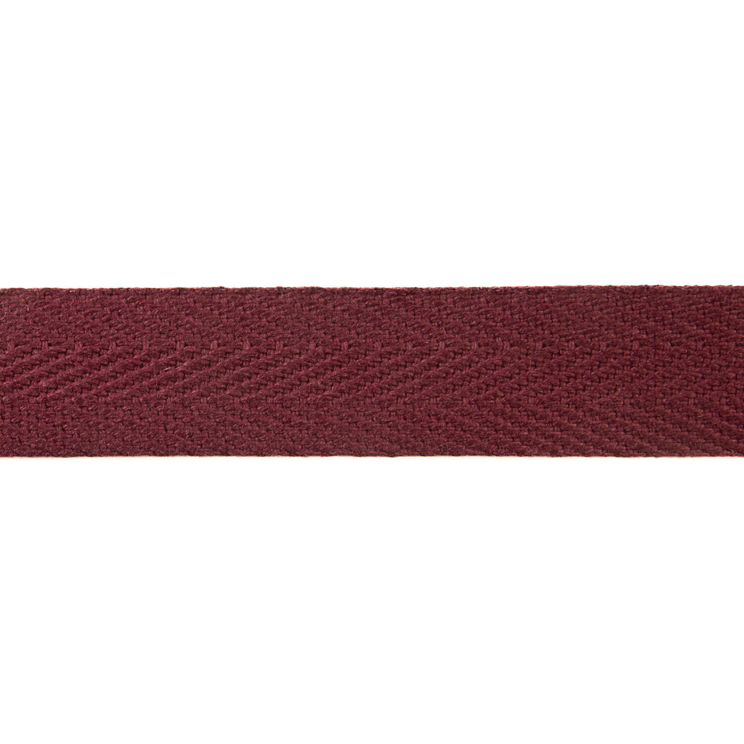 Ruban en coton à chevrons 30 mm grenat - Ribes y Casals