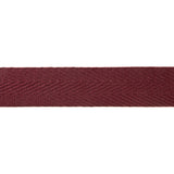Ruban en coton à chevrons 30 mm grenat - Ribes y Casals