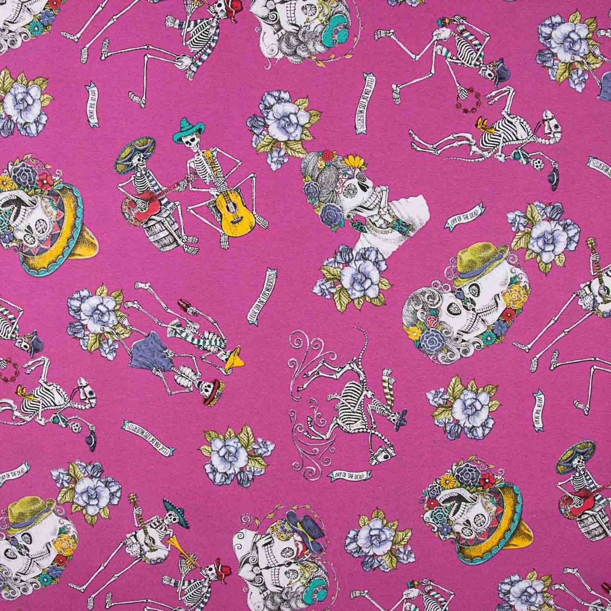 Toile imprimée crânes mexicains - Ribes y Casals