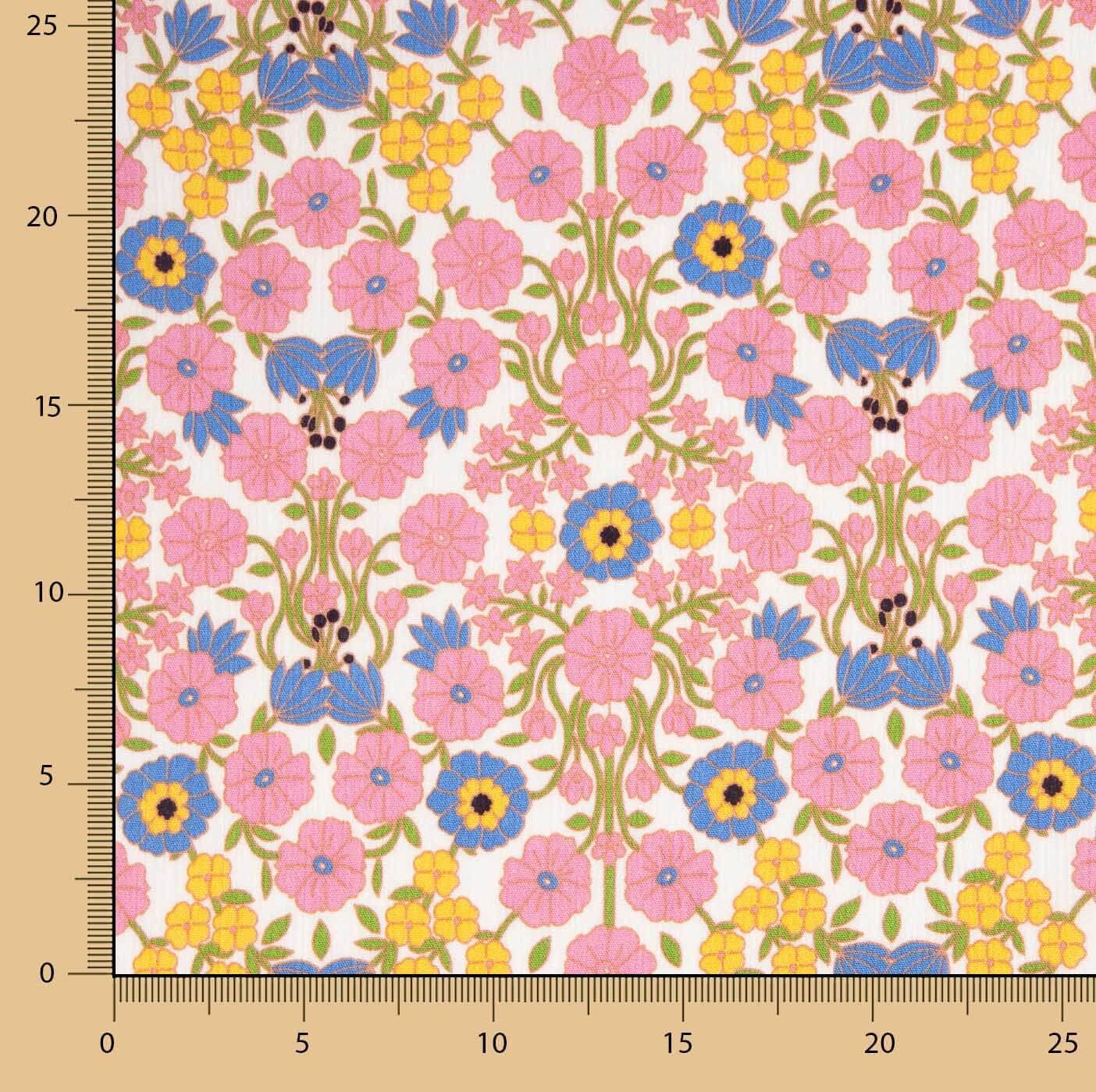 Viscose Bambula imprimée Jardin Vintage - Ribes y Casals