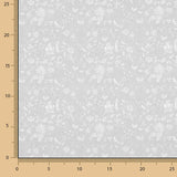 Percal imprimé Block Flowers Gris - Ribes y Casals