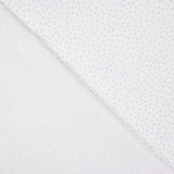 Percal imprimé à pois turquoise et blanc - Ribes y Casals
