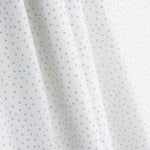 Percal imprimé à pois turquoise et blanc - Ribes y Casals