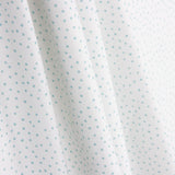 Percal imprimé à pois turquoise et blanc - Ribes y Casals