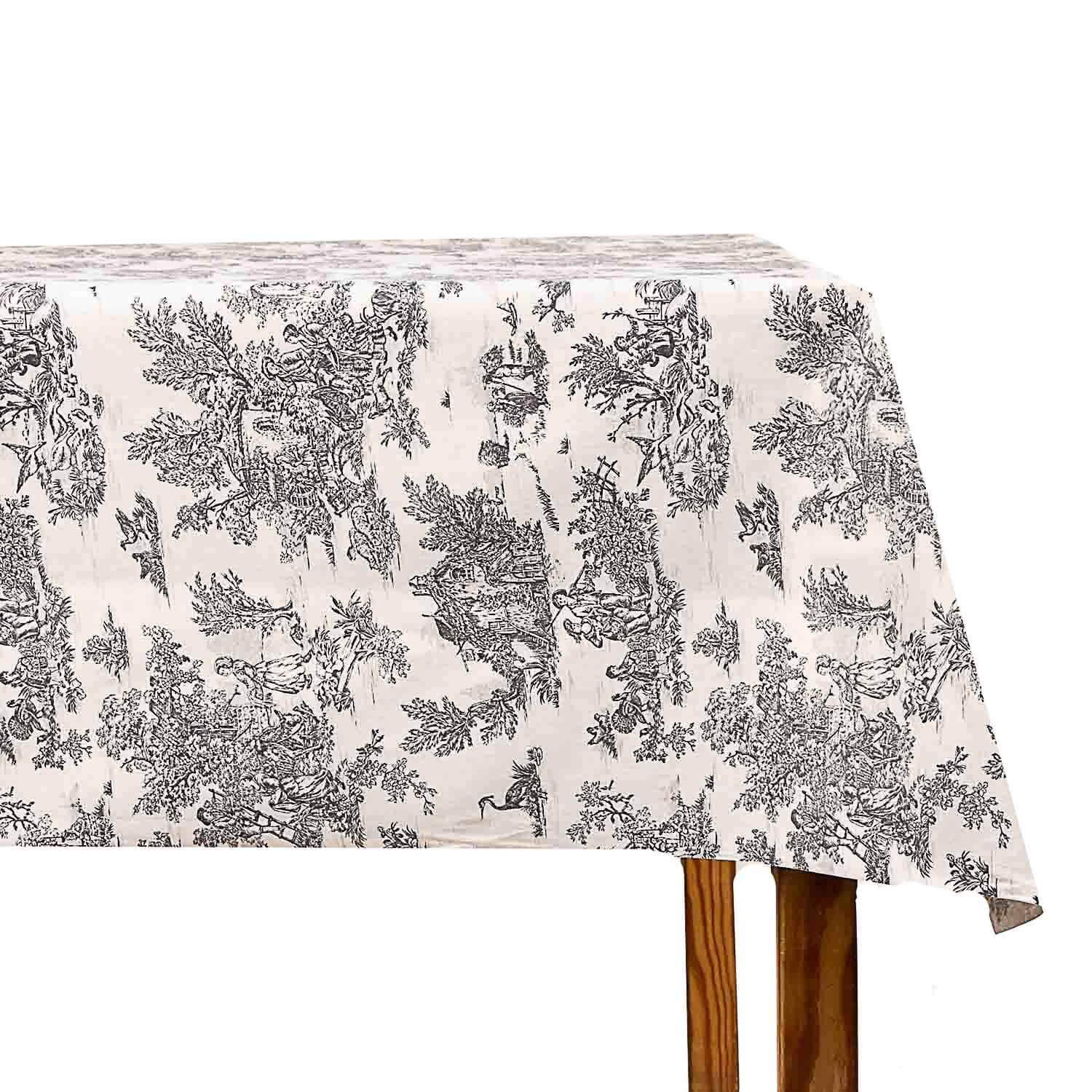 Coton Enduit Toile de Jouy – Noir y Blanc - Ribes y Casals