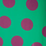 Satin Spandex Pois Maxi Bougainvillea - Ribes y Casals