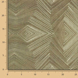 Lin et jute imprimé géométrique Terre - Ribes y Casals