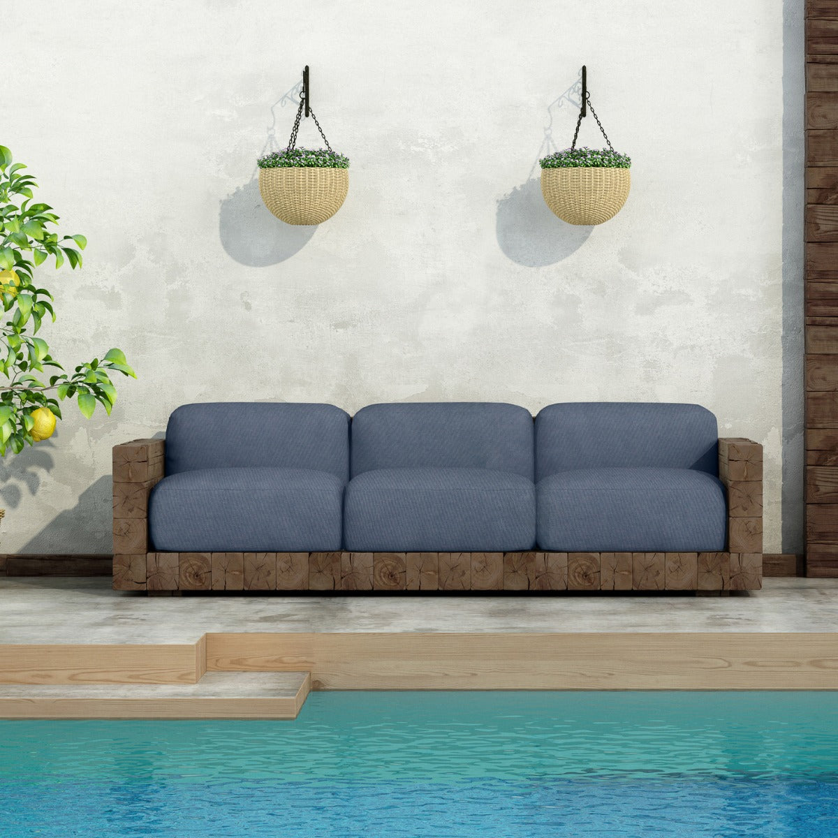 Tissu Extérieur Téflon Bleu Vigoré - Ribes y Casals