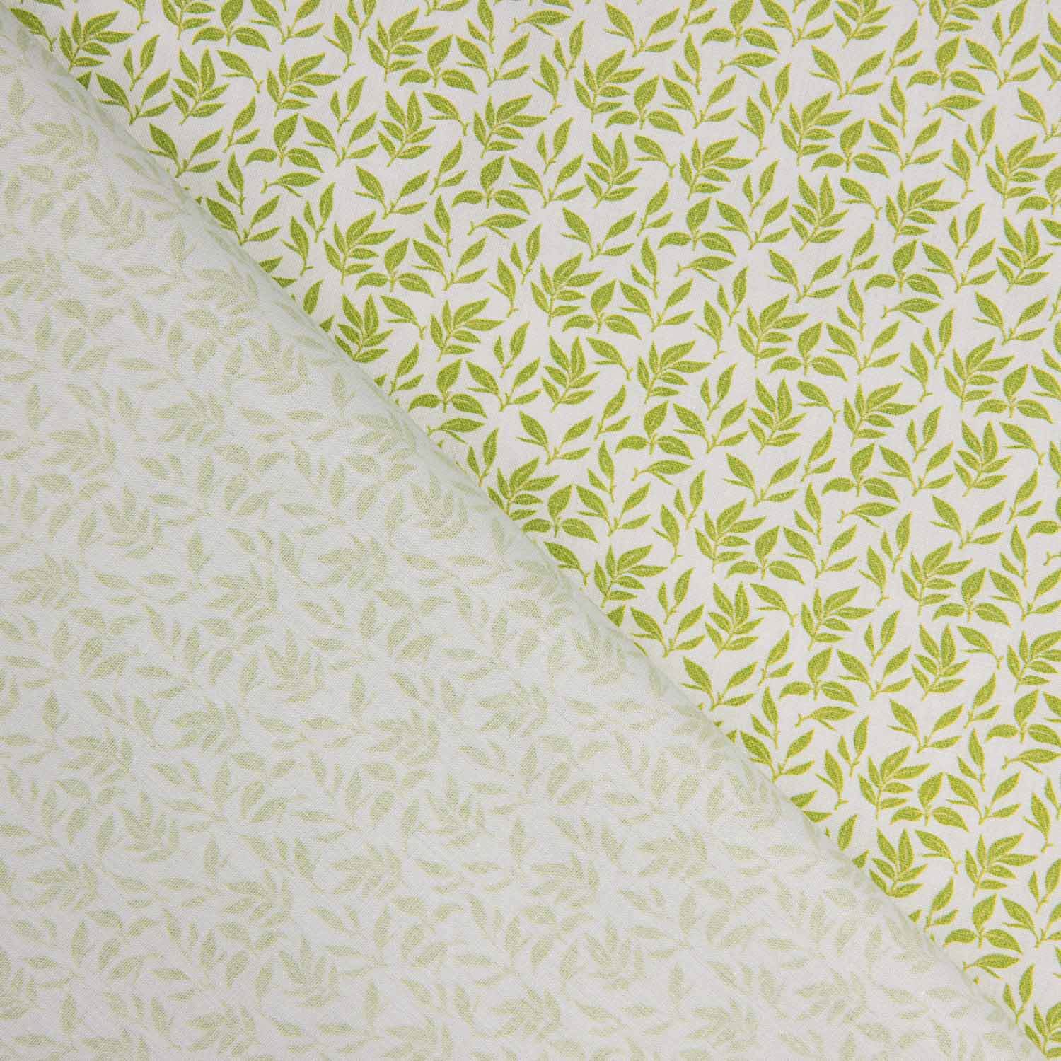 Percal imprimé bouquet pistache - Ribes y Casals