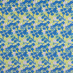 Percal imprimé fleurs bleu intense - Ribes y Casals