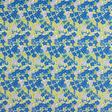 Percal imprimé fleurs bleu intense - Ribes y Casals