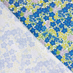 Percal imprimé fleurs bleu intense - Ribes y Casals