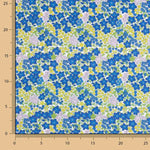 Percal imprimé fleurs bleu intense - Ribes y Casals