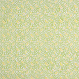 Percal imprimé bouquet jaune vert - Ribes y Casals