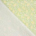 Percal imprimé bouquet jaune vert - Ribes y Casals