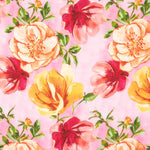 Viscose rose jardin tropical - Ribes y Casals