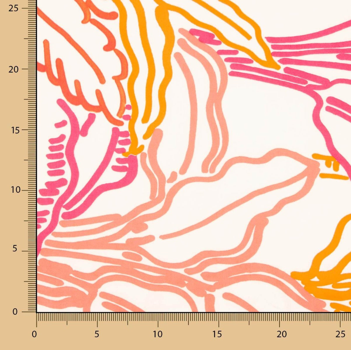 Retal Voile Algodón Línea Tropical Satinada 50x145 cms - Ribes y Casals