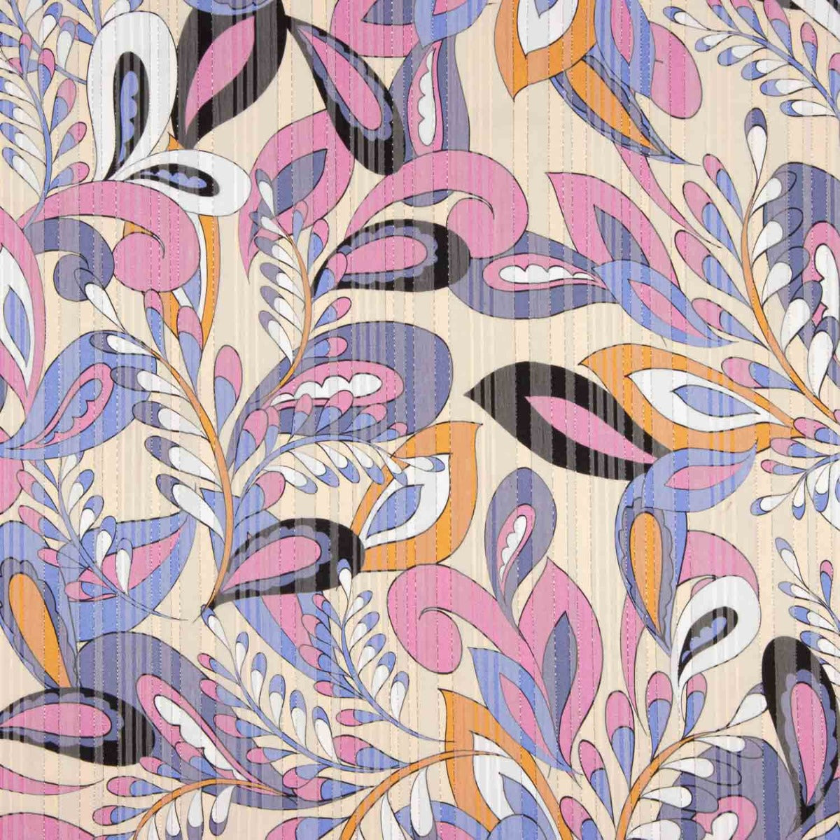 Mousseline de polyester lurex glamour rétro - Ribes y Casals