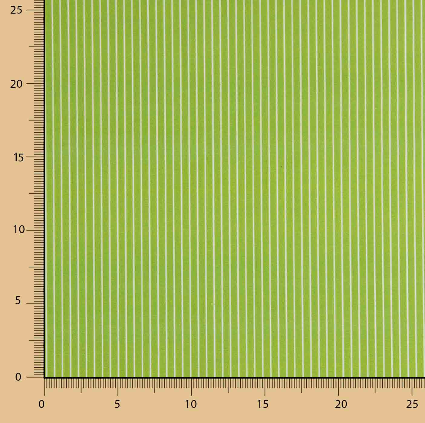 Percal imprimé rayé pistache - Ribes y Casals