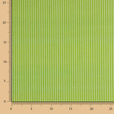 Percal imprimé rayé pistache - Ribes y Casals
