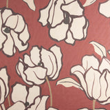 Gaze Bambula imprimée Magnolia Terracotta - Ribes y Casals