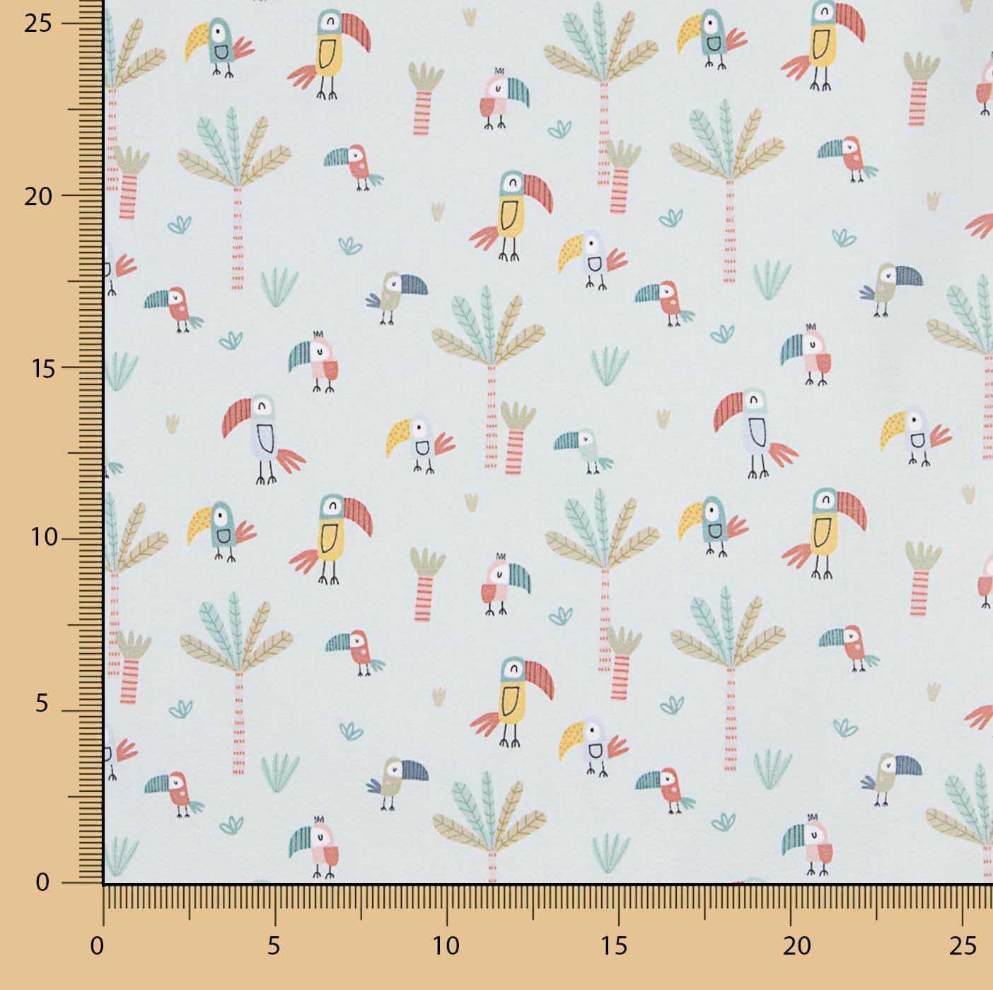 Percal imprimé Jungle Club - Ribes y Casals