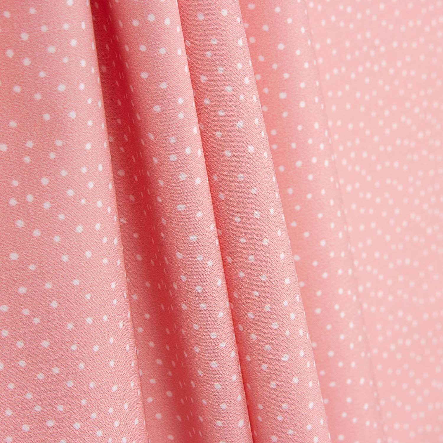 Percal imprimé à pois blancs et fraises - Ribes y Casals