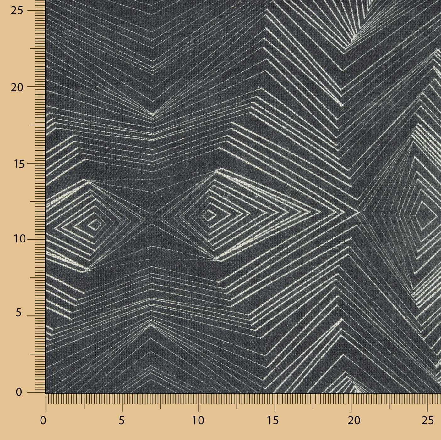 Lin et jute imprimé géométrique Sacred - Ribes y Casals