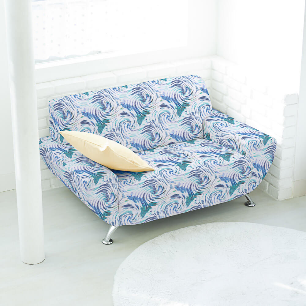 Demi Panama Bleu Abstrait - Ribes y Casals