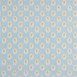 Percal imprimé médaillon floral vert d'eau - Ribes y Casals