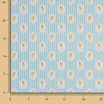 Percal imprimé médaillon floral vert d'eau - Ribes y Casals