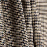 Laine et viscose à motif pied-de-poule marron et bleu - Ribes y Casals