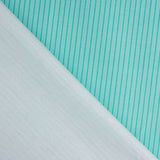 Percal imprimé à rayures vert d'eau - Ribes y Casals