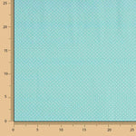 Percal imprimé à pois blancs et vert d'eau - Ribes y Casals