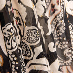 Chiffon froissé Paisley nocturne - Ribes y Casals