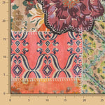 Gaze Bambula Lurex imprimée Patchwork Boho Coralia - Ribes y Casals