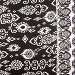 Chutes de viscose à imprimé ethnique avec bordure noire - Différentes dimensions x largeur de 140 cm - Ribes y Casals