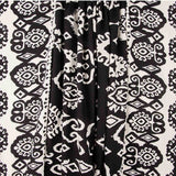 Chutes de viscose à imprimé ethnique avec bordure noire - Différentes dimensions x largeur de 140 cm - Ribes y Casals